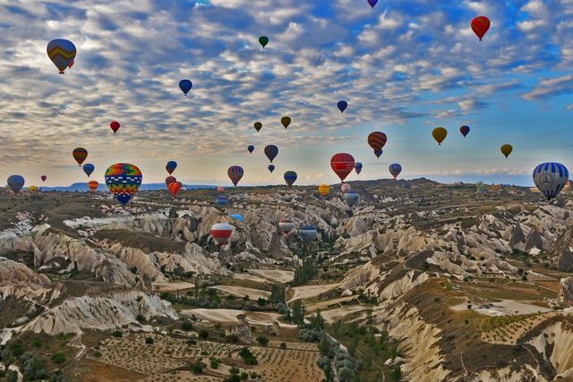 Hot-air balloons in Cappadocia